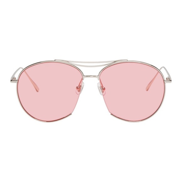 GENTLE MONSTER - Silver & Pink Jumping Jack Sunglasses - Picture 1 of 12